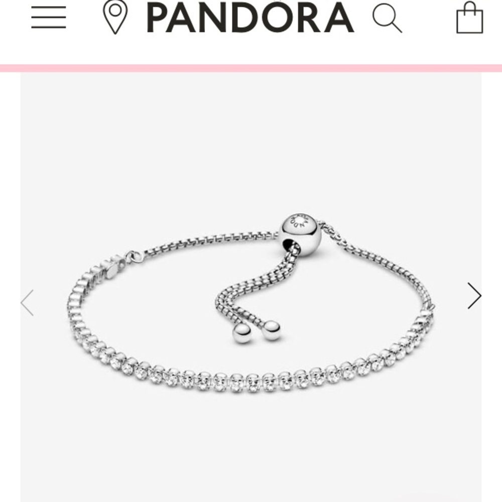 Pandora Sparkling Slider Tennis Bracelet